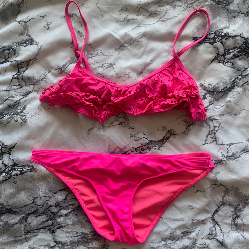 Hot pink bikini